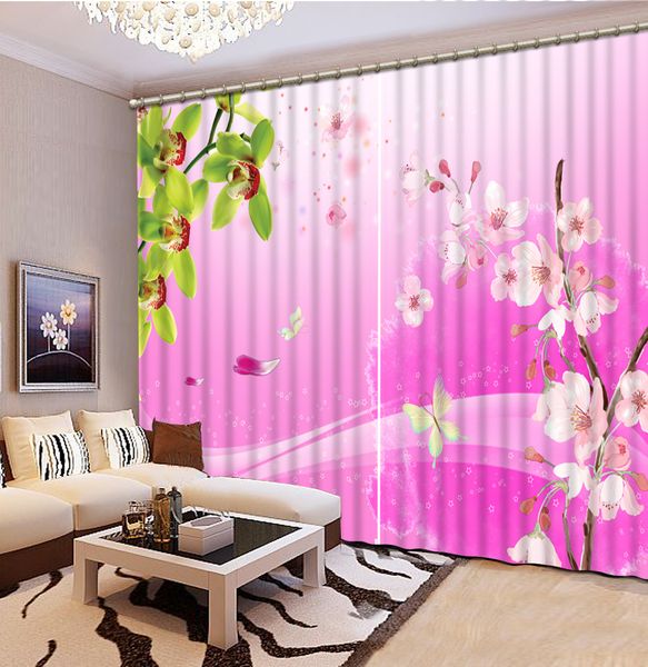 

luxury 3d window curtain living room shower hooksflowers and geometric squares curtains blackout tapestry custom size