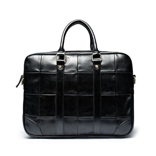 

checked business handbag vintage men's handbag men's casual bag fashion fashion computer briefcase