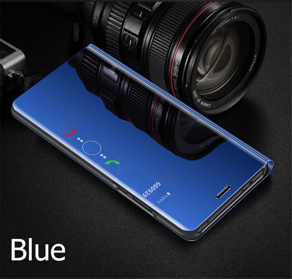 

selling mirror leather smart flip phone case for millet redmi note 7 6 pro 4 4x 5 case for redmi 7 6 6a 4x 5 case