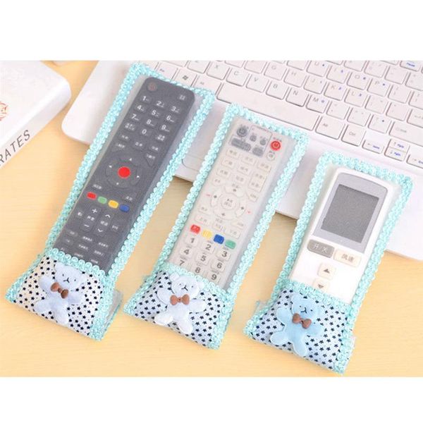 

1pc fabric lace cover for remote control dust cover tv remote control case air conditioning dust protect storage bag