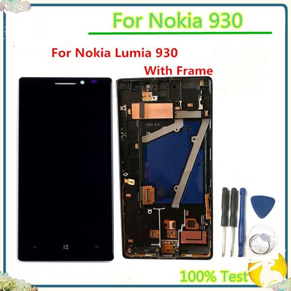 

5 inch 930 lcd display touch screen digitizer assembly with frame for nokia lumia 930 rm-1045 martini te for nokia 930