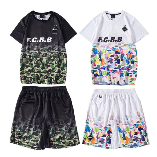 

мужчины спортивный костюм мода с коротким рукавом футболка + бренд печатных шорты повседневный костюм из двух частей для мужчин оптом, Gray