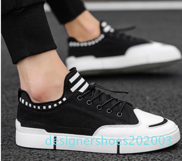 

trendy men's denim monogram trainer shoes rubber outsole new shoes d03, Black