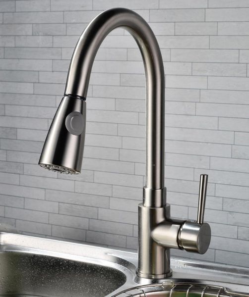 

kitchen faucets silver single handle pull out kitchen tap single hole handle swivel 360 degree water mixer tap mixer