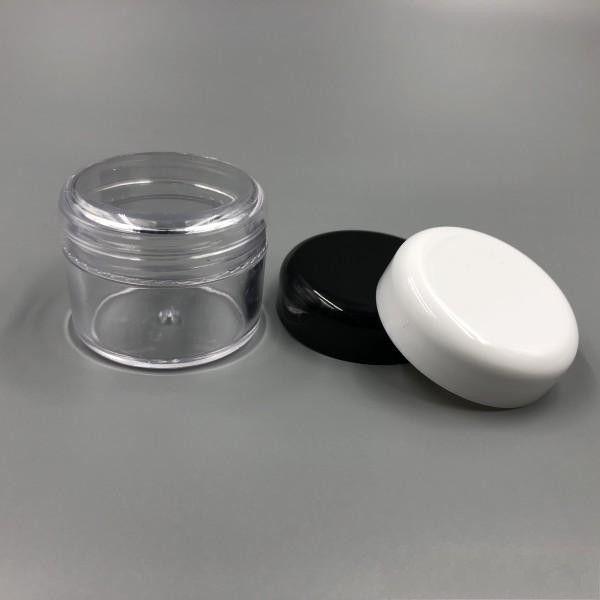 

30ml clear pla tic co metic ample container 30g jar pot mall empty camping travel eye hadow face cream lip balm 30ml bottle