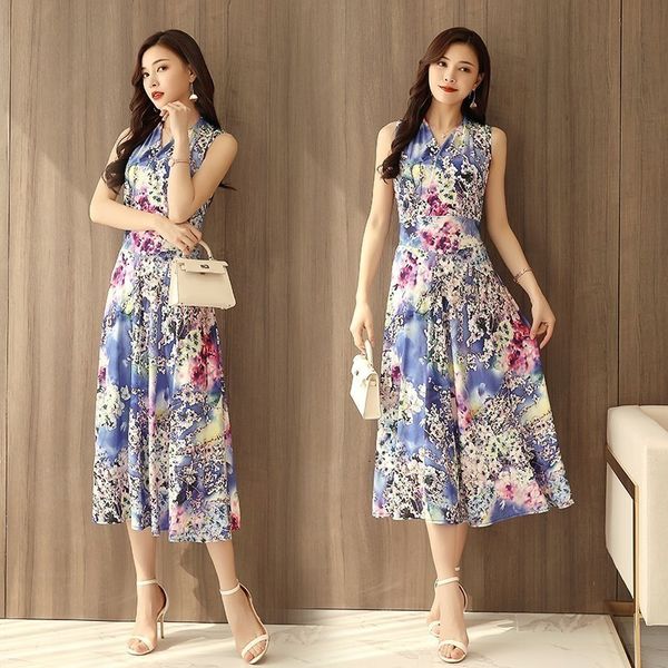 

плюс размер платья макси конструктор женщин одежда летняя printed bohemian бич sundress v образным вырезом без рукавов длинные платья макси, Black;gray