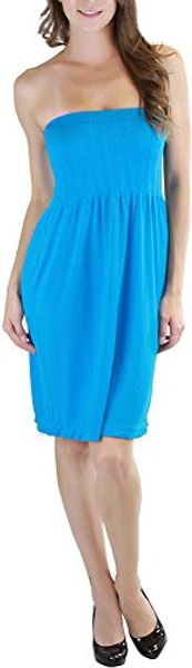 

tobeinstyle women's summer tube mini dress, Black;gray