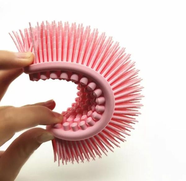 

silicone baby bath brush shower 2 in 1 face and body cleaning wash brushes skin shower tool for baby men and women cleaning