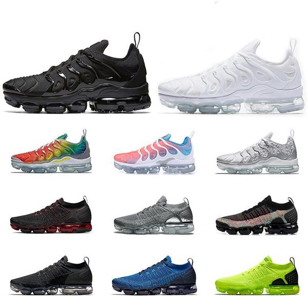 

2019 men women tn plus running shoes triple black white cny volt rainbow hyper violet mens trainer athletic sports sneakers runner