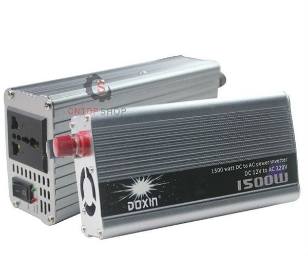 Freeshipping Preço Direto Da Fábrica Inversor 12 V 220 V 1500 W Doxin Power Inverter Household Power Supply Conversor de Carro Modificado Onda Senoidal