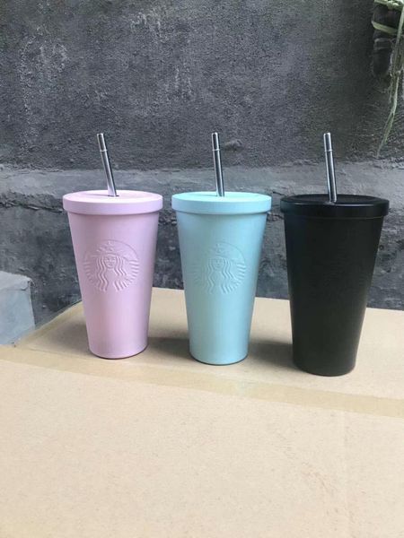 

4 colors new starbucks stainless steel mug candy color ins deskmug coffee cup fashion couple 300ml mug fa3250