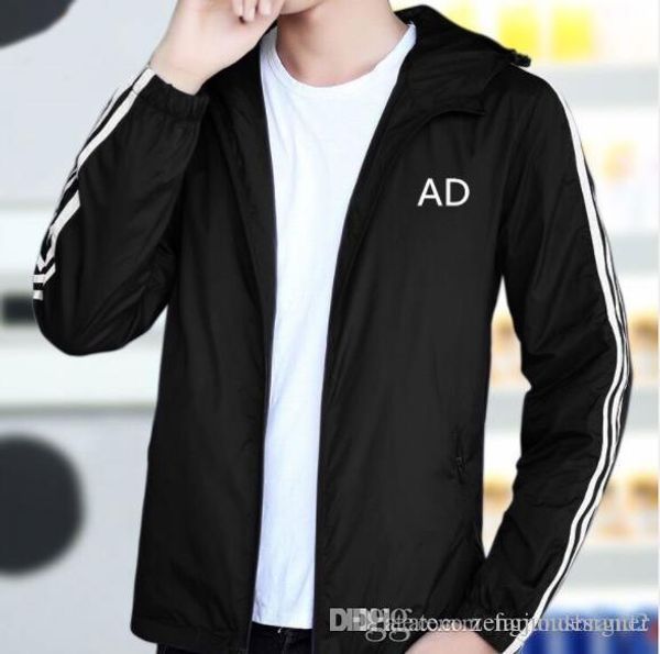 

solid line color print mens модельер куртки с капюшоном с длинным рукавом homme одежда верхняя одежда повседневная одежда, Black;brown