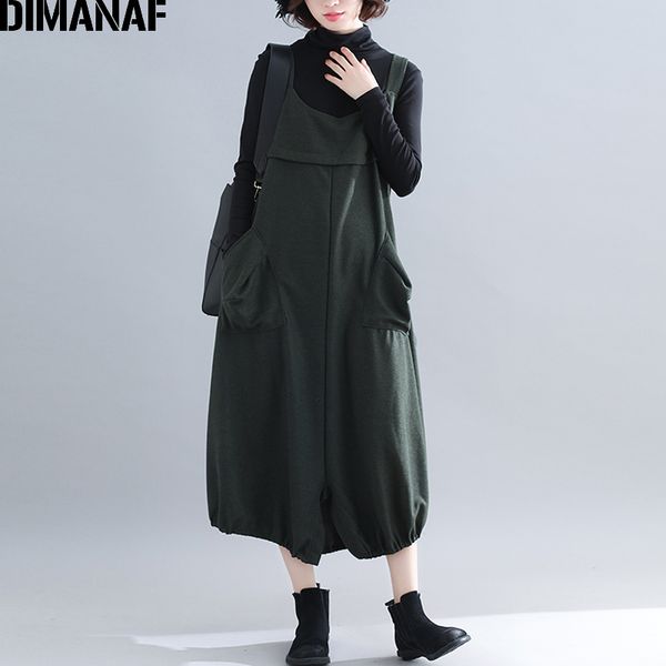 

dimanaf plus size women long dress thick winter lady elegant vestidos sleeveless loose casual female big pockets irregular dress, Black;gray