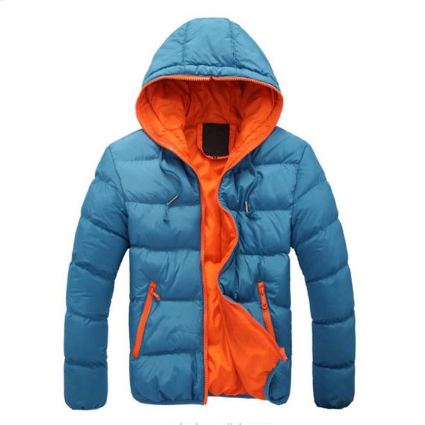 

2019 hooded cotton padded jacket men 2019 fashion autumn winter thicken men jackets formal coat plus size, Black