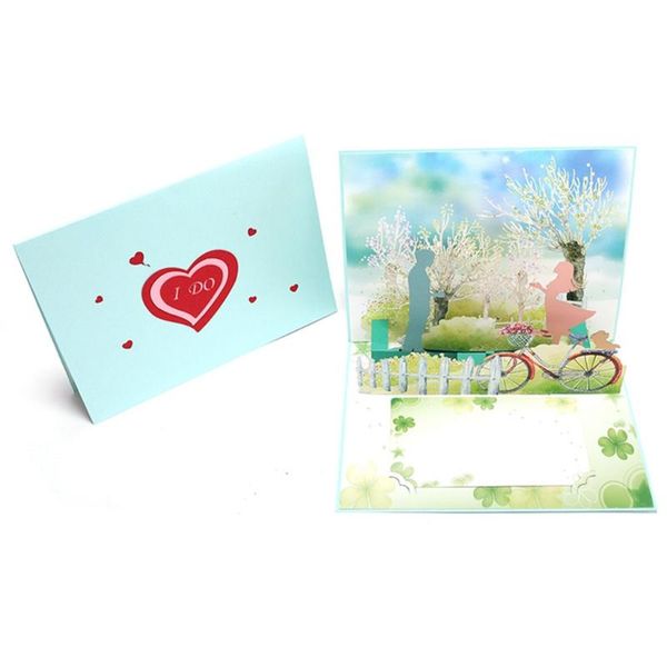 

love 3d up cards valentines day gift postcard with envelope stickers wedding invitation greeting cards anniversary for her