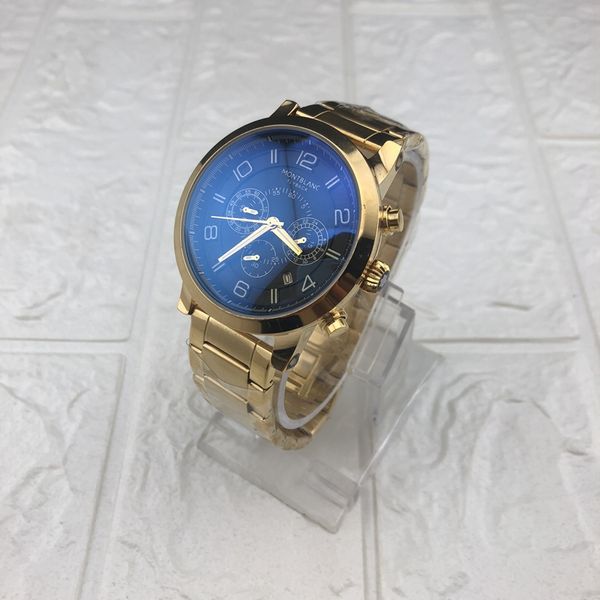 

Selling new AAA quality Timer small dial work men's watch luxury branded fashion watches stainless band man casual dress quartz wristwatches