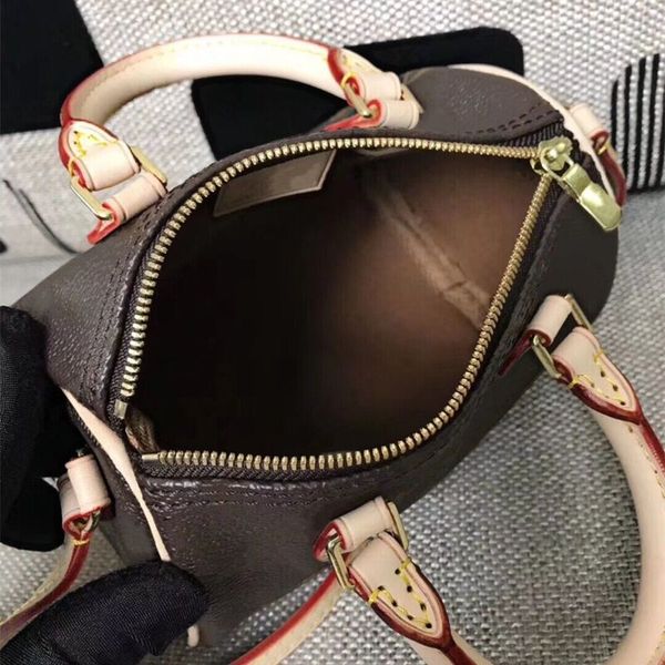 

2020 wholesale new orignal canvas genuine leather lady messenger bag phone purse fashion satchel nano pillow shoulder bag handbag