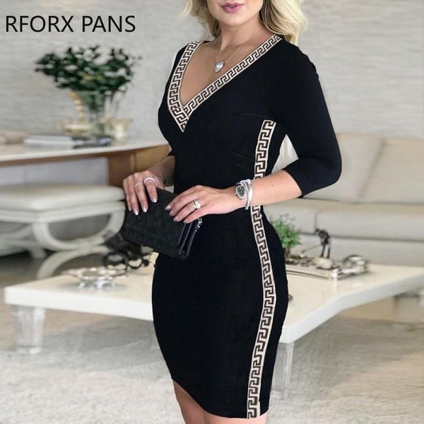 

g-inspired print insert bodycon dress, Black;gray