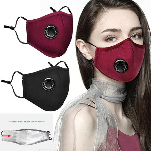 

washable pm2.5 breathing valve protective dust-proof and haze mask contains filter masks