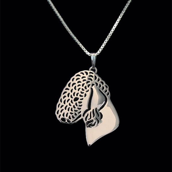 

bedlington terrier pendant necklace jewelry women friend choker 10pcs/lot, Silver