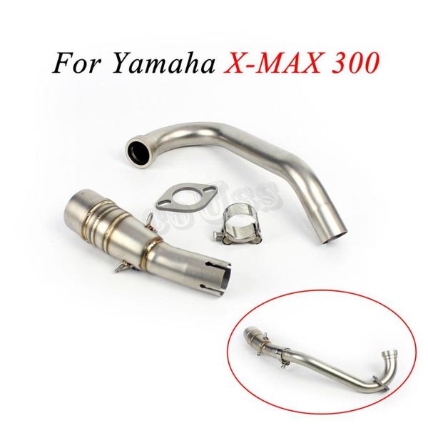 

for yzf xmax250 xmax300 slip on middle link pipe motorcycle akrapovic exhaust escape moto x-max300 xmax-300 x max 250 300
