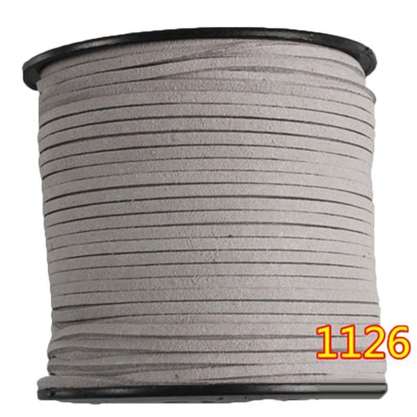 

90 meters faux suede leather rope cord korean velvet materials tools supply, Black;white