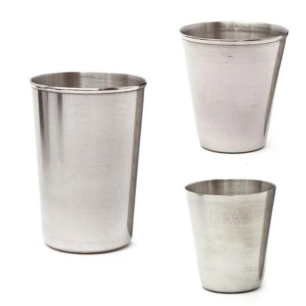 

2019 1 set of 4 stainless steel cover mug camping cup mug drinking coffee beer with case ideal for camping holiday picnic
