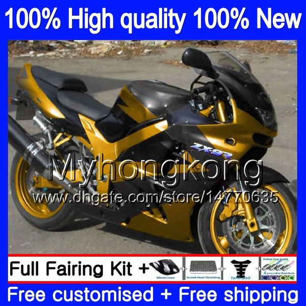 Karosserie für KAWASAKI ZX900 900 CC 9 R 94 97 1994 1995 1996 1997 Goldschwarz 221MY.37 ZX 900 ZX 9R 900CC ZX-9R ZX9R 94 95 96 97 Verkleidungen