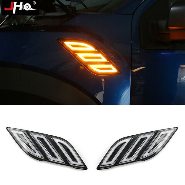 

fender vent led daytime running light w/ turn signal for ford f-150 raptor 17-19