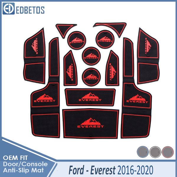 

anti-slip mat for everest 2016 2017 2018 2019 2020 everest trend accessories gate slot anti-dirty door groove mat