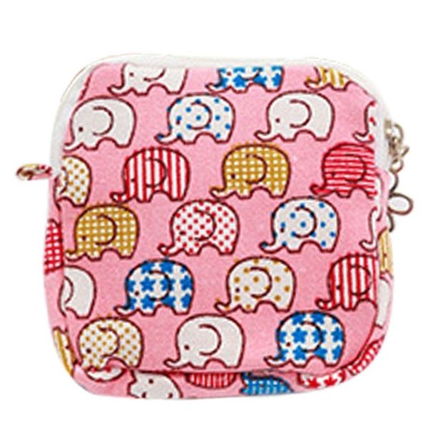 

fashion women girl cute sanitary pad organizer purse holder napkin storage bags cosmetic pouch case sanitary napkin bag