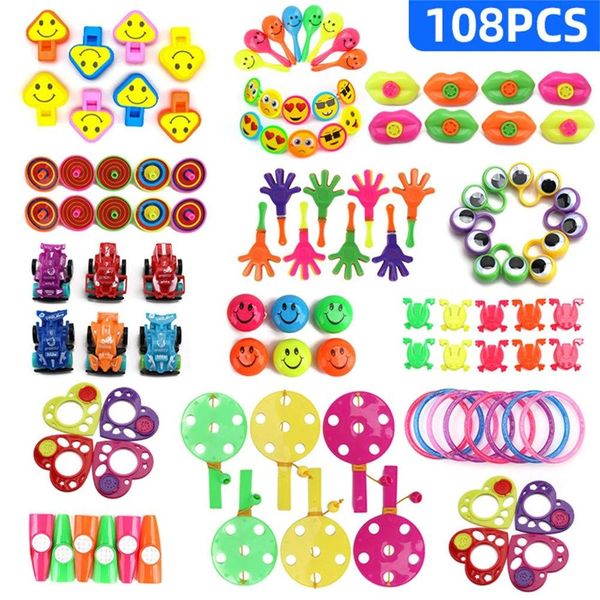 

108pcs kids birthday party favors pinata filler giveaways assorted small toys set classroom treasure box party gift favors