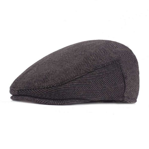 

зима форвард cap мужчины шляпы жэнь цзы п берет внешней торговли hat среднего возраста и пожилых людей брим, Blue;gray
