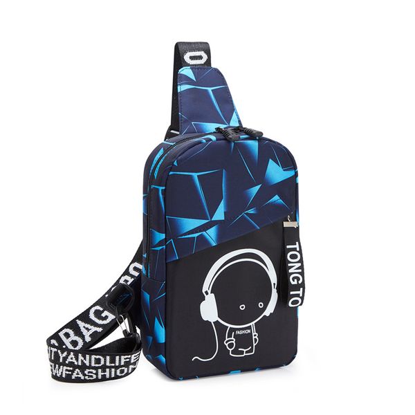 

men bag women bag male messenger waist luminous chest lightweight female students shoulder waist phone storage