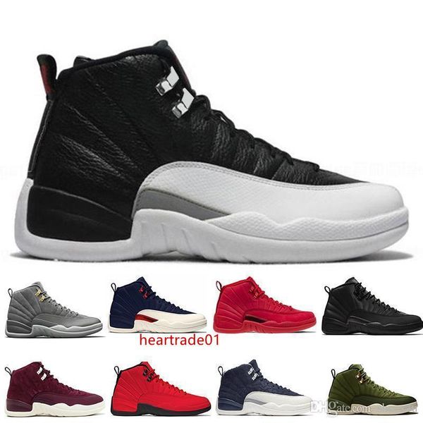 

12 gym 12s red michigan wntr mens basketball shoes flu game unc wings the master taxi men sports sneakers designer trainers us 5.5-13
