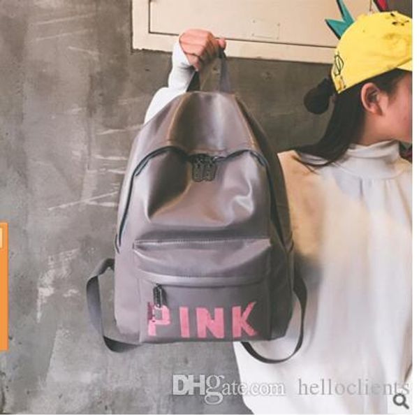 

brand-women pink sequins backpack pink letter sequin glitter backpacks pu fashion school bags waterproof travel bags teenager shoulder bags