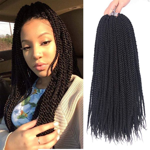 Grosshandel Heiss 18 Zoll Senegalese Twist Crochet Hair Ombre Flechtenhaar Havanna Mambo Twist Crochet Braid Synthetic Hair Extensions Von