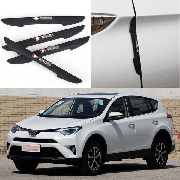 

for toyota rav4 car side door edge guard bumper trim protector stickers 4pcs