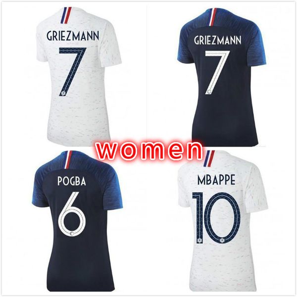 

2 tar woman mbappe occer jer ey 2018 19 world cup pogba griezmann football woman hirt champion maillot de football jer ey