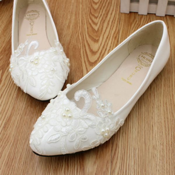 Beautiful Flatforms Lace Wedding Shoes For Women Boho Beach Wedding