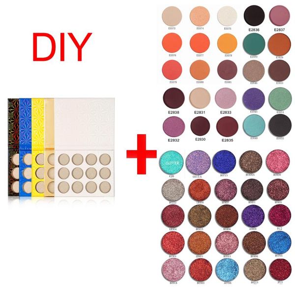 

2020 new trends diy eye shadow private label palette no custom brand matte and shimmer eye shadow