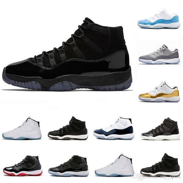 

11s 2019 night xi пром 11 шапочке и мантии мужчины женщины баскетбол обувь concord 45 bred space jam мужские спортивные тапки с коробкой