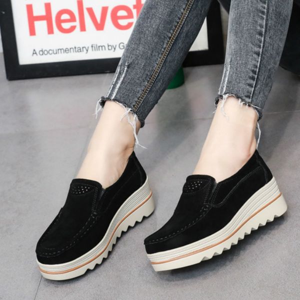 

women breathable mesh walking shoes height increasing rocking shoes sports wedge fashion platforms women big size z1-89