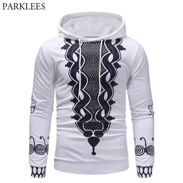 

african dashiki black white hoodie sweatshirt men 2018 luxury swag style slim fit hoody mens hip hop streetwear hoodies male 3xl