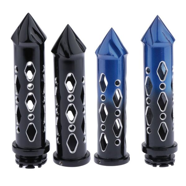 

for yzf r1 r6 r6s black cnc 7/8'' hand grips w/ spike bar ends