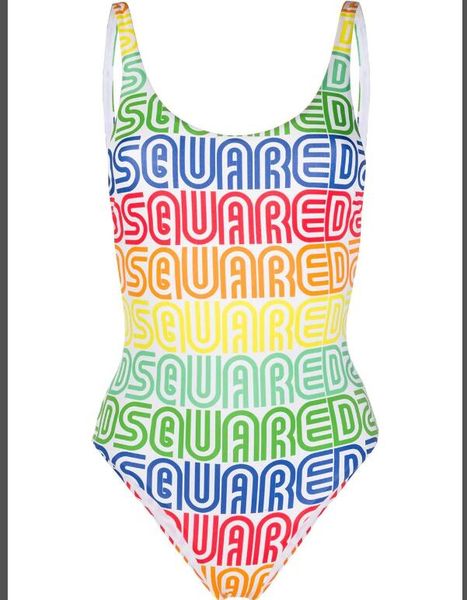 

2020 luxury one-piece bikini for women swimsuit with letters summer brand swimwear lady backless bathing suits 3 colors s-xl optional, White;black