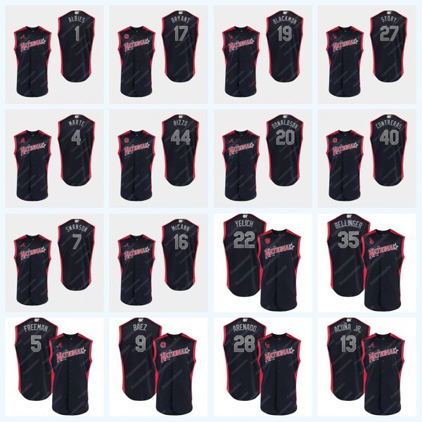 

22 Christian Yelich 2019 All-Star Game 28 Nolan Arenado 5 Freddie Freeman 35 Bellinger 9 Javier Baez 13 Ronald Acuña Jr. Baseball Jersey