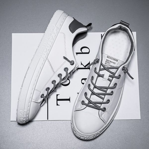 

mens shoes seasons sneakers breathable comfortable casual shoes mesh lace-up running classic white sneakers, Black