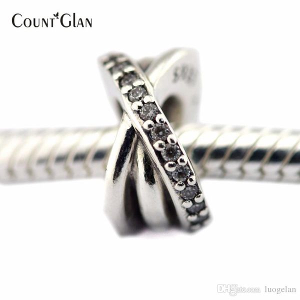 

fits pandora bracelets galaxy silver beads with clear cz 100% 925 sterling silver charms diy women jewelry wholesale, Bronze;silver