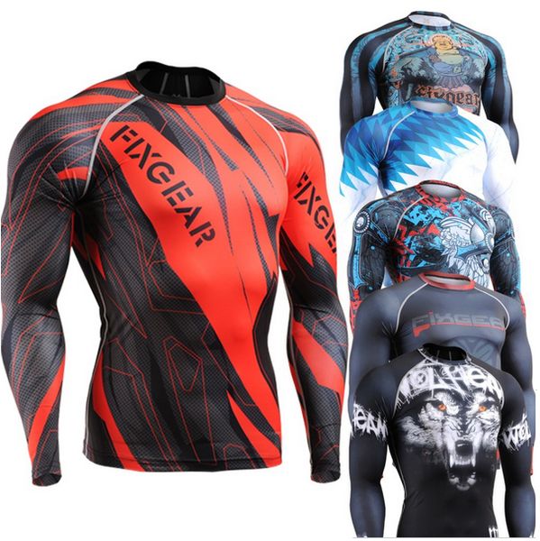 

life on track long sleeves compression t-shirt 3d graphics print training sport shirt running yoga, Black;blue
